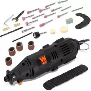 WEN 23101 1암페어 가변 속도 로터리 툴 100개 이상의 액세서리 포함