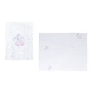 실크벽지 50cmX2.5m 로제 입체꽃화이트 결로방지단열재 도배 셀프인테리어 접착식