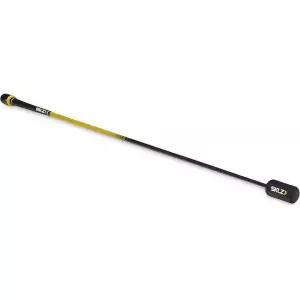 SKLZ Gold Drive 골프 훈련 도구, 워밍업 스틱, 오른손잡이 및 왼손잡이 골퍼용 스윙 트레이너, 블랙/옐로