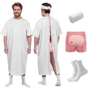 할로윈 프레 남성 성인 가운용 엉덩이 반바지 하저버 튬 세트