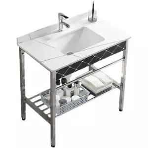 스탠드 세면대 간이 소형 카페 야외 하부장 이동식