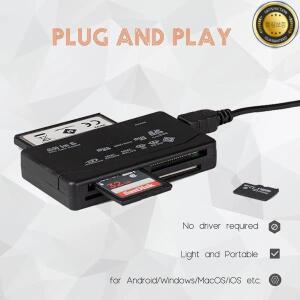 MP3용 리더기 디지털 카메라 일체형 메모리 카드 USB 외장형 SD Mini Micro M2 MMC XD CF