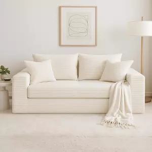 콜드루도 컨버터블 소파 침대 3/1 러브시트 접이식 - 체이스 라운지 의자 및 바닥 이불 코듀로이 거실 베개