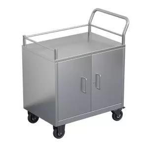 배식카트 스텐 주방 카트 접이식 서빙 운반 업소용 골드
