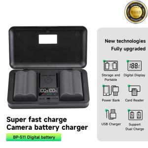 BP-511A 카메라 배터리 + LCD USB 보관 케이스 충전기 Canon EOS 40D 5D 300D Mark I