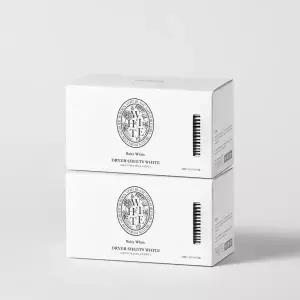 베르블랑 리빙 베르블랑 고농축 섬유유연 건조기시트 화이트향 30매x2개