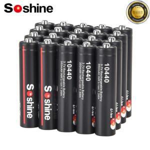 Soshine 3.7V 350mAh 10440 리튬 배터리 AAA 이온 충전지 레코더 게임 콘솔 장난감