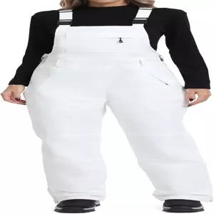 DAFENGEA 여성 스키 빕스 스노우 팬츠 조절 가능한 스트랩 전체 - 방수 단열 야외 스노보드