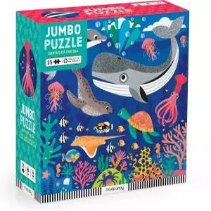 머드퍼피 심해 - 고래 돌고래 등이 등장하는 점보 25피스 직소 바닥 퍼즐! 꽃