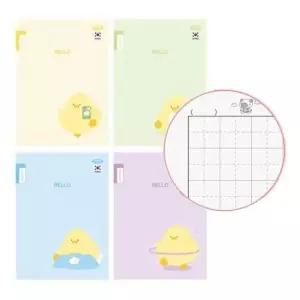 [문구/오피스] 초등 제본 8칸 쓰기 노트 10권 디자인랜덤 초등노트