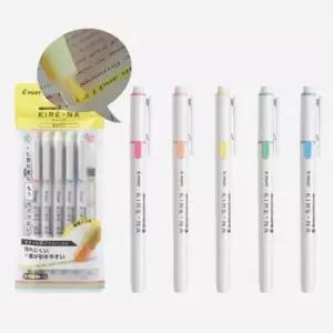 [문구/오피스] 키레나 팁가이드 트윈 형광펜 베이직컬러 C1 5색세트