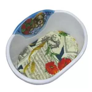 [반려] 오픈 강아지 집 퍼피 하우스 개집 방석 타원 24.5cm