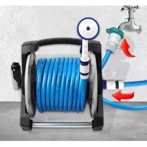 고탄력 PVC 누수방지 세차 릴호스 22M 송수호수 물호스분사기 원예호스 베란다호스 호수릴