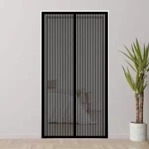 탈부착방충망 붙이는방충망 리빙피스 방충네트 자석 문 모기장 블랙 (100x210cm)