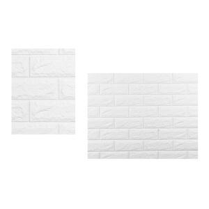 어린이집 방한 단열 접착 스티커 폼블럭 난방벽지 폼블럭인테리어 쿠션벽지 벽돌벽지 벽돌무늬