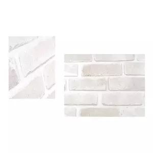 단열벽지 2.5M 라이즈 파벽돌 화이트 결로방지 결로방지벽지 접착식단열벽지 보온벽지