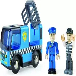 사이렌이 달린 하페 경찰차 액션 피규어와 함께하는 3피스 경찰 강도 놀이 세트