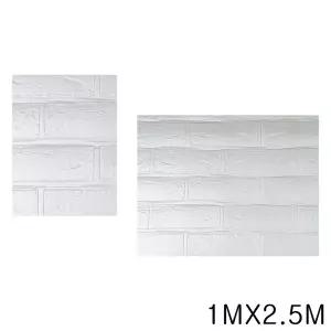 폼블럭 1mX2.5m 실버그레이 쿠션블럭 폼벽지 폼벽돌시트지 셀프도배 폼블록 폼블럭단열