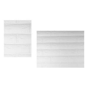 아이방 거실 결로방지 단열 폼블럭 2.5M 화이트 두꺼운시트지 벽지시트지 벽돌인테리어 방한