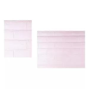 폼블럭 1MX2.5M 핑크 폼벽돌시트지 베란다폼블럭 폼벽지 셀프도배 폼블록 결로방지 폼브릭