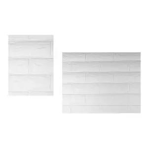 폼블럭 20M 화이트 인테리어시트지 벽돌무늬 단열벽지 벽돌인테리어 결로방지 폼벽돌 쿠션벽지