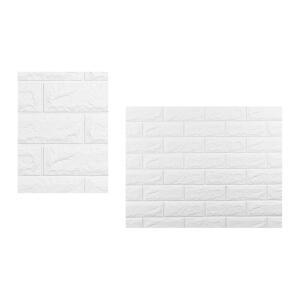 10mm 폼블럭 10m 화이트 블럭필름지 결로방지 폼블록 벽돌벽지 쿠션블럭 인테리어폼블럭