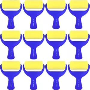 XDT 아트 폼 페인트 롤러 12피스 세트 3인치 x 12 페인팅 및 공예용 스펀지 부드럽고 일회용 세탁 가능