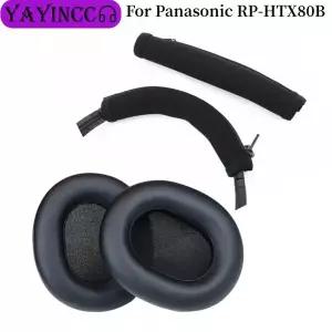 파나소닉호환 RP-HTX80B 게임용 헤드셋 귀마개 이어 패드 용 교체 용 이어 패드 메모리 폼 쿠션 커버