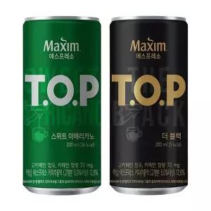 티오피 200ml 스위트아메리카노x36캔+더블랙x36캔.