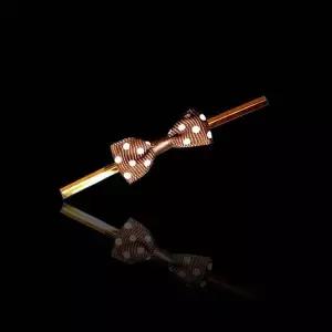 [셀러에이드]프리티 도트 리본 타이 포장용 리본끈 -브라운150개