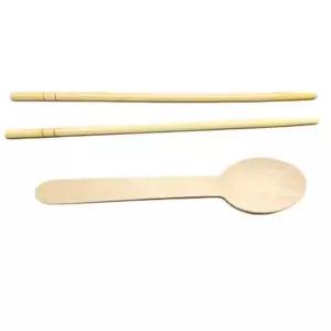대나무 젓가락 나무 숟가락 일회용 50개입 식사세트 식기