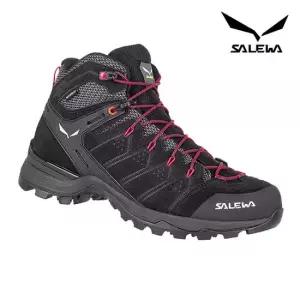 살레와 여성 알파인 메이트 미드 PTX 파워텍스 등산화 블랙아웃/버츄얼 핑크