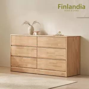 핀란디아 메이트 원목 1500 3단서랍장 와이드체스트