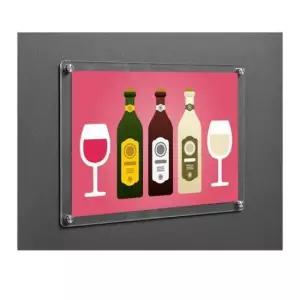 투명아크릴액자 자석 아크릴 액자 제작 사진 틀 투명 포토 프레임 A3