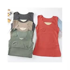 에스케이스토아 여성 겨울 기모 나시 브이넥 내복 상의 슬림 이너나시 (KYR-WEA9C8B) 893372