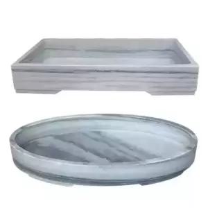 대형 도자기 수반 중등의 분재 화분 장식품 화병 연꽃