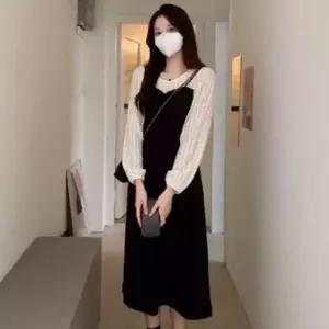 [옷은날개] 일체형원피스 귀여운 원피스와 끈나시 스쿨룩 오피스