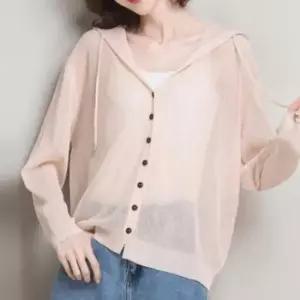 [옷은날개] 썸머 후드티카디건 에어컨 파스텔 달린 실내 카디건