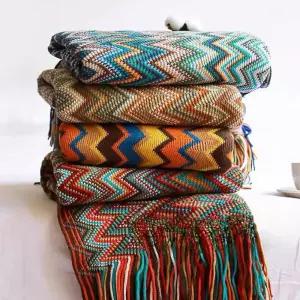 쇼파 무릎 낮잠 히피 소파 커버 블랭킷 침대 이불 담요