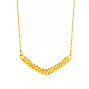 24K 순금목걸이 2돈 7.5g - 브이 크로스 코스트코