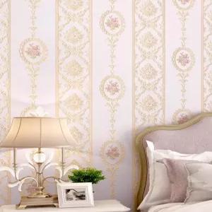 인테리어 플라워 레트로 침실 포인트 카페 벽지 잔꽃무늬