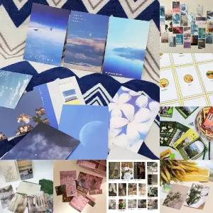 감성 컬러 엽서 모음 푸른 로맨스/포스트/포스터/벽장식/분위기/사무실/카페/홈데코/꾸미기/빈티지/매장/포