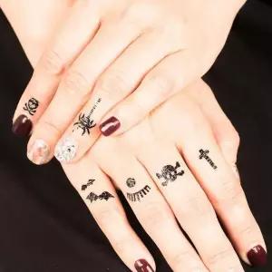 [에스에스_62]할로윈네일스티커 해피 바디타투 네일 스티커