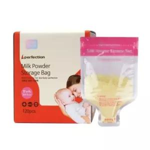 퍼펙션 분유 저장팩 핑크 120매/정리/낱개/냉동/가능/냉동고/보관/냉장/냉장용/누수/방지