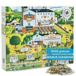 게임 실버 셀렉트 u2013 찰스 위소키 써니 사이드 업 - 1000피스 직소 퍼즐 정밀 컷 조각 아름다운 예술 작품 그리고 편안한 시간을 즐길 수 있습니다