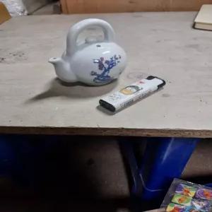 1980 일본 미니 도자기 매화 연적