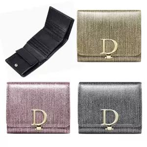 리얼 소가죽 3단 진주펄 고정클립 카드 동전 중지갑 sHo1+8Zqw