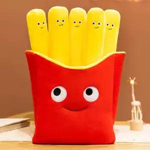 햄버거 감자튀김 쿠션 인형 30cm 패스트 소품 버거 봉제