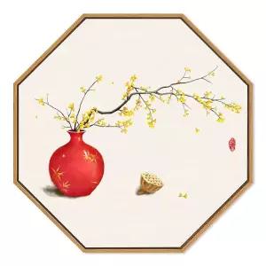 동양화 전통 벽장식 꽃그림 수묵화 거실 대형 한국화