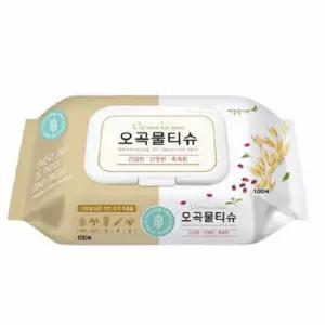 6단계정수물 깨끗한나라 오 곡물 티슈 순면 신생아 휴 대용 량 엠보싱 도톰한 아기 아이